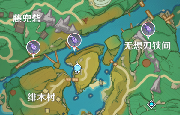 《原神》鬼兜虫采集路线推荐