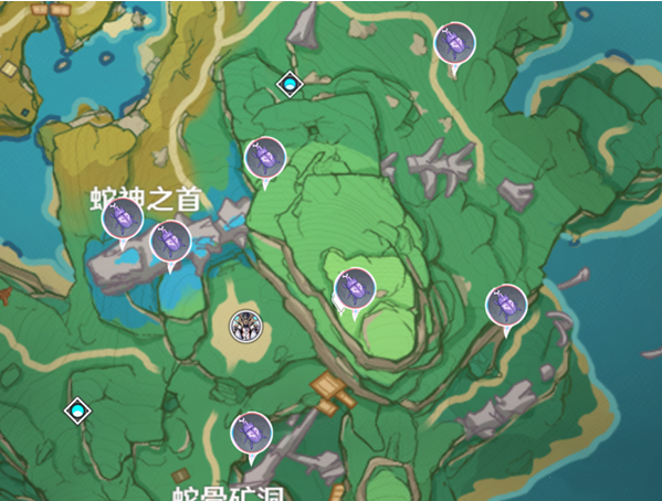 《原神》鬼兜虫采集路线推荐