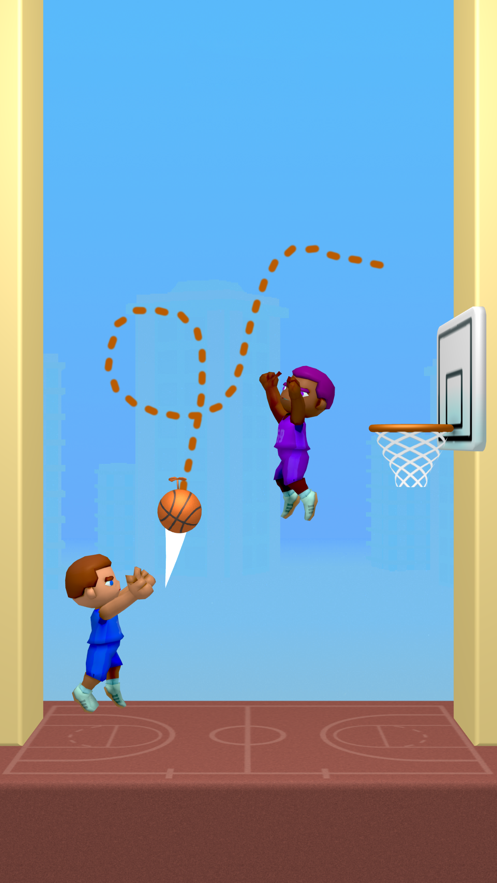 涂鸦篮球游戏图1