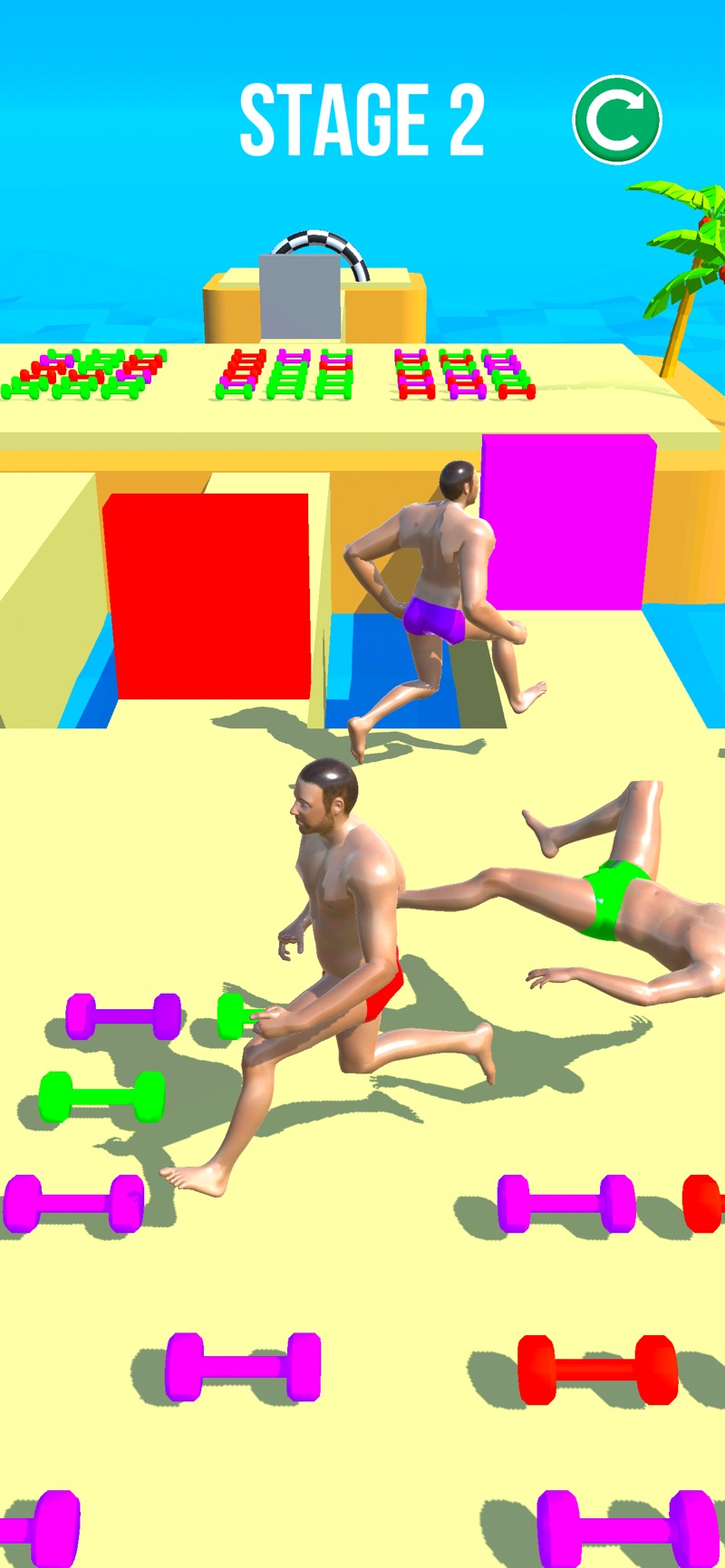 肌肉男的推物竞赛3D ios版图2