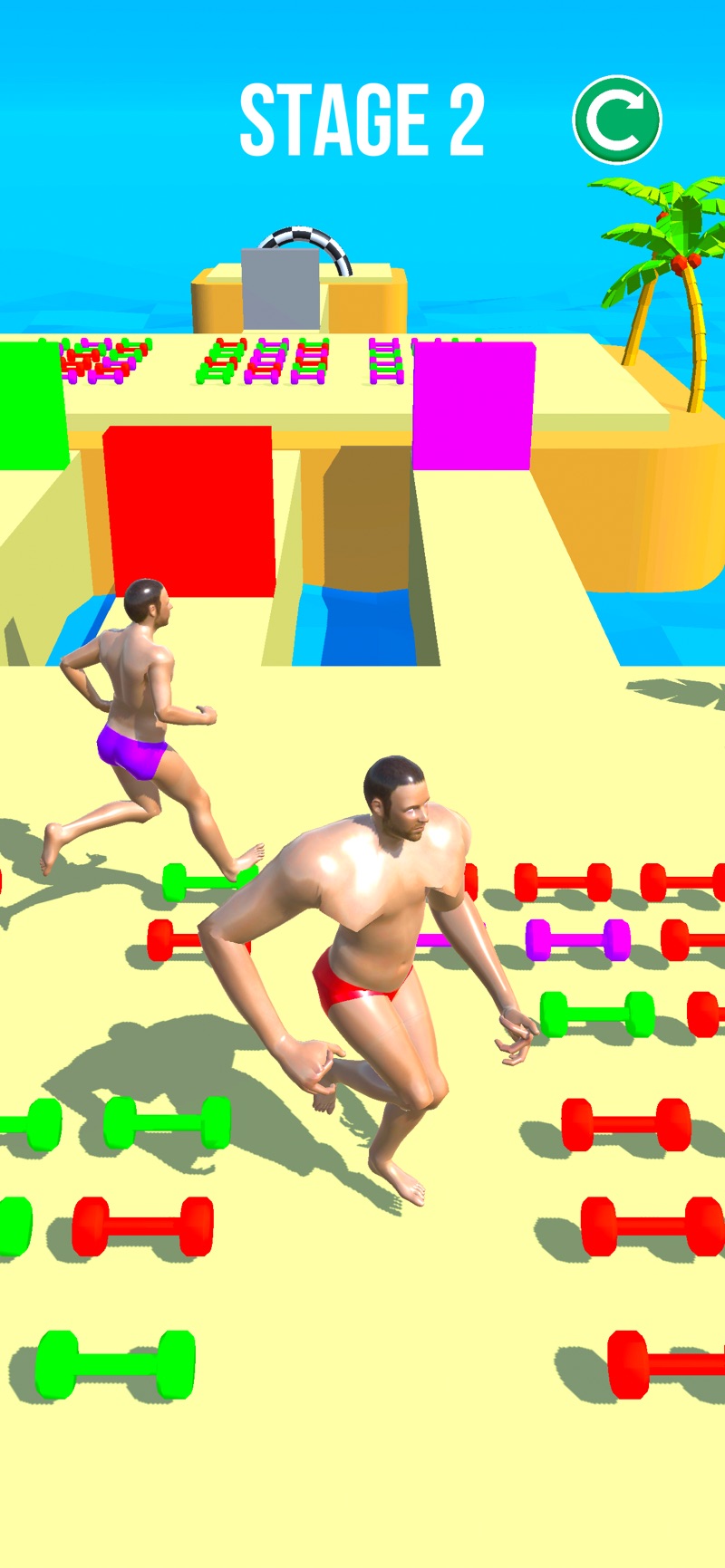 肌肉男的推物竞赛3D ios版图3