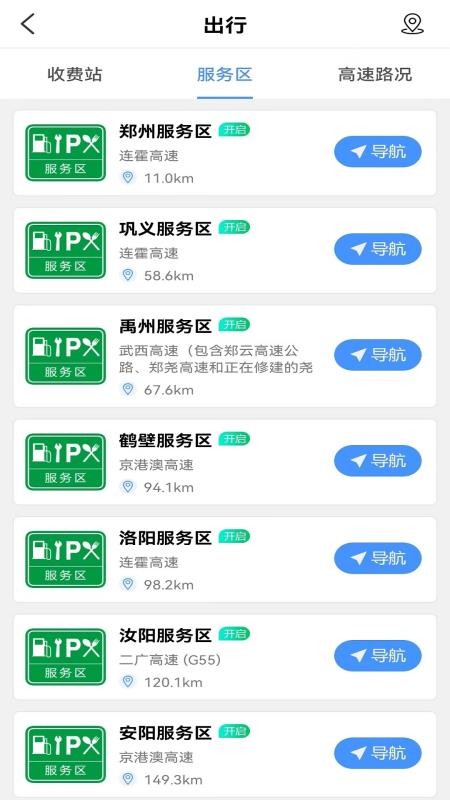 服务区综合信息网图1