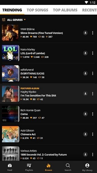 audiomack v5.1.1中文版图2